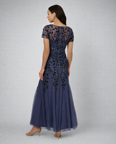 sachin and babi light blue dress Adrianna Papell Flutter Sleeve Dresses for Women main image 1