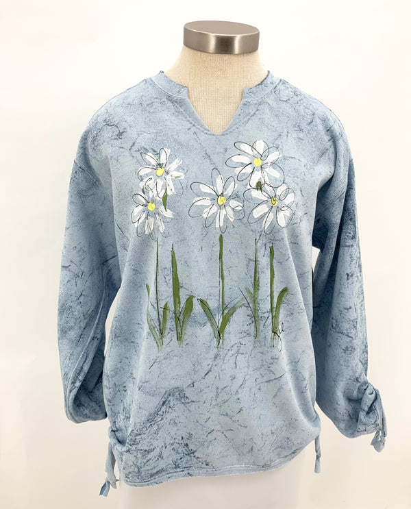 KUNKY ALI DAISY OCEAN SWEATSHIRT