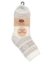 ALOE INFUSED SOCK CC-107 BY CLEAR CREEK GREY FAIRISLE