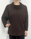 CREATION AM503 WIDE TURTLENECK TOP MOCHA