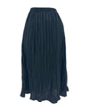 ANN-25060 BLACK PLEATED PULL ON SKIRT