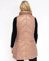 ANORAK MA90035 CHEVRON QUILTED VEST suntan back