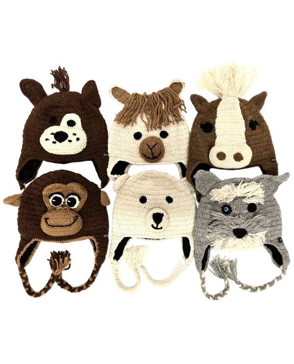 ARTESANIA  CHILD ANIMAL HAT ASSORTED