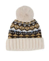 ASPEN FAIR ISLE POM BEANIE CLOUD