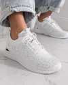 ATALINA SN9602 SPARKLE TENNIS SHOE WHITE