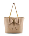 AUBREY BOW LARGE TOTE BAG S2CX03 beige