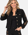 AZI Z13545 CLARISSA DENIM JACKET BROWN