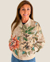 AZI Z13672 BEADED JACKET LATTE