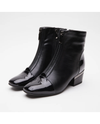 AZURE MOZZA VINTAGE CAP TOE BOOT BLACK