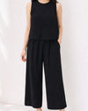 AZ FY-3612 TANK/PANT SET W/ STONES BLACK