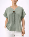 AZ YS-1313 SLY TOP W/ COCONUT BUTTON OLIVE