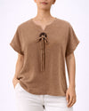 AZ YS-1313 SLY TOP W/ COCONUT BUTTON BEIGE
