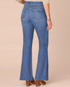 DEMOCRACY B2485IEUR AB SOLUTION HIGH RISE FLARE JEAN BLUE ARTISANAL