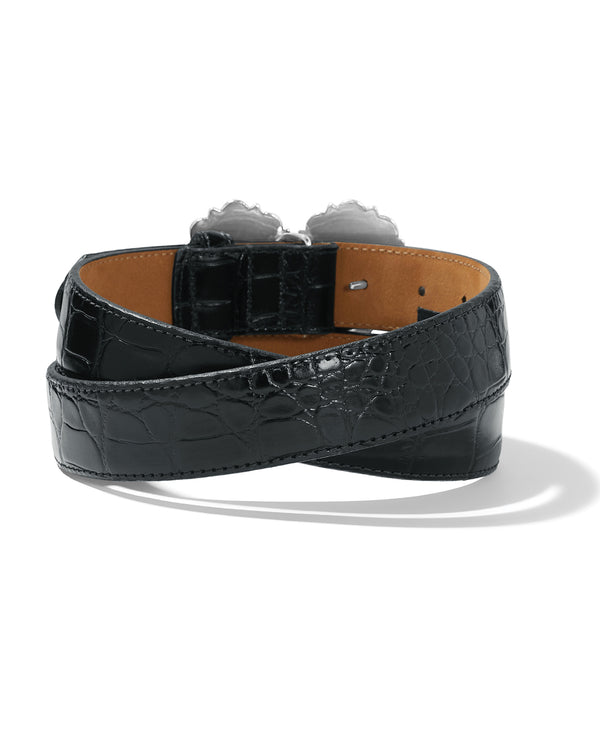 BRIGHTON B60723 1 1/4 BLACK HEART BELT