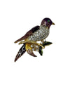 B6437 BIRD ON BRANCH BROOCH