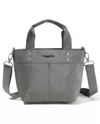 BAGGALLINI CAM822 MINI CARRYALL TOTE sterling silver 