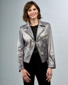 INSIGHT BCJ17681MPRF PRINT METALLIC JACKET GREY OMBRE