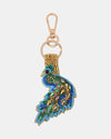 BEADED PURSE/KEYCHAIN PEACOCK