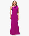 BETSY ADAM A27734 MIKADO ONE SHOULDER GOWN orchid