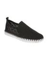 VERY G SHANDY EYELET SLIP ON BLACK