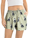 BLK/WHT CAT SLEEP SHORT 451-3