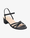 BLOSSOM HAZEL-53 BLOCK HEEL SHOE BLACK