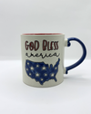 BLUE SKY 79558 GOD BLESS 21 OZ MUG AMERICA
