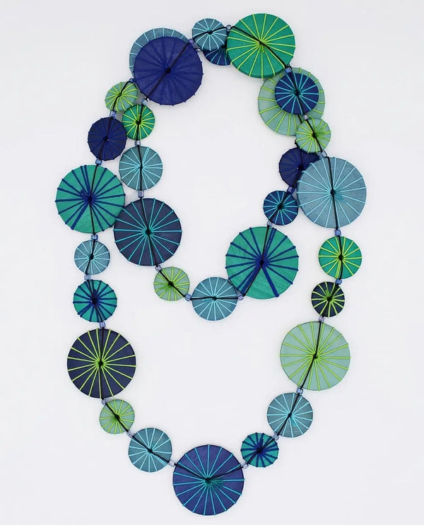 SYLCA BP18N20 LEILANI ROUND BEADED NECKLACE BLUE