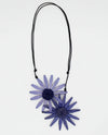 SYLCA BP21N16 AMAYA DOUBLE FLOWER NECKLACE PURPLE
