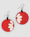 SYLCA BP23E06 HE LOVES ME EARRINGS RED