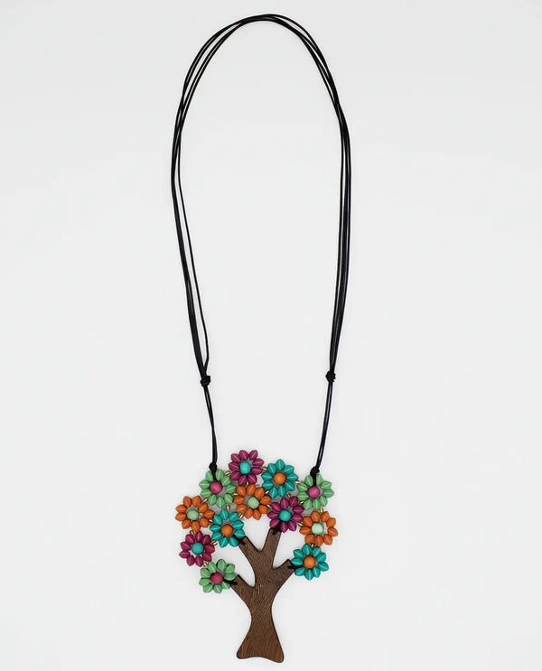 SYLCA BP25N22 FLOWER JOLA PENDANT NECKLACE MULTI