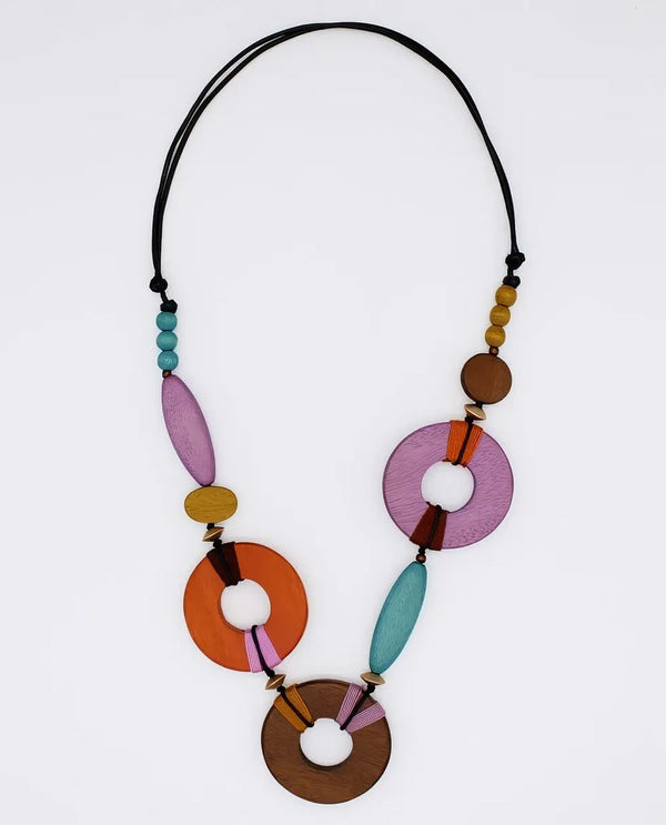 SYLCA BP25N5 TENLEY WRAPPED BEAD NECKLACE