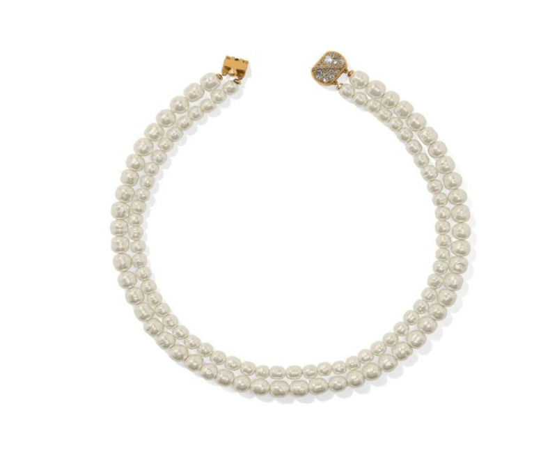 BRIGHTON DOUBLE PEARL NECKLACE
