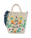 BRIGHTON H10805 LET IT BEE EMBROIDERED MEDIUM MESSENGER BAG