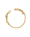 BRIGHTON JF0234 GOLD ABC'S SLIDE BRACELET