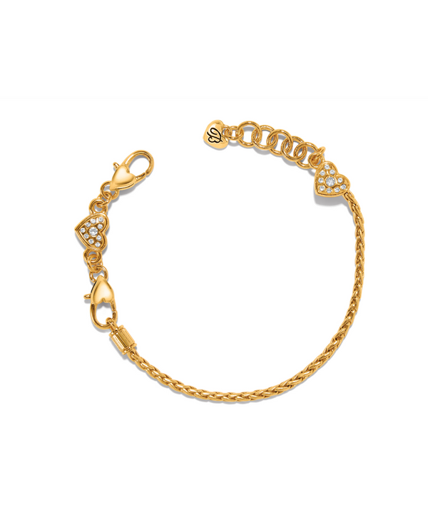 BRIGHTON JF0234 GOLD ABC'S SLIDE BRACELET