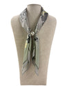 ZOEY MAGNETIC PEARL SCARF MINT FLORAL