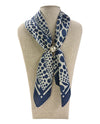 ZOEY MAGNETIC PEARL SCARF BLUE SPECKLED