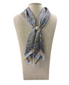 ZOEY MAGNETIC PEARL SCARF PERIWINKLE PAISLEY