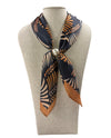 ZOEY MAGNETIC PEARL SCARF TROPICAL PRINT