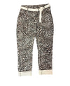 MADE IN ITALY LV22537 O/S ANIMAL PRINT JOGGER W/ BELT ONE SIZE