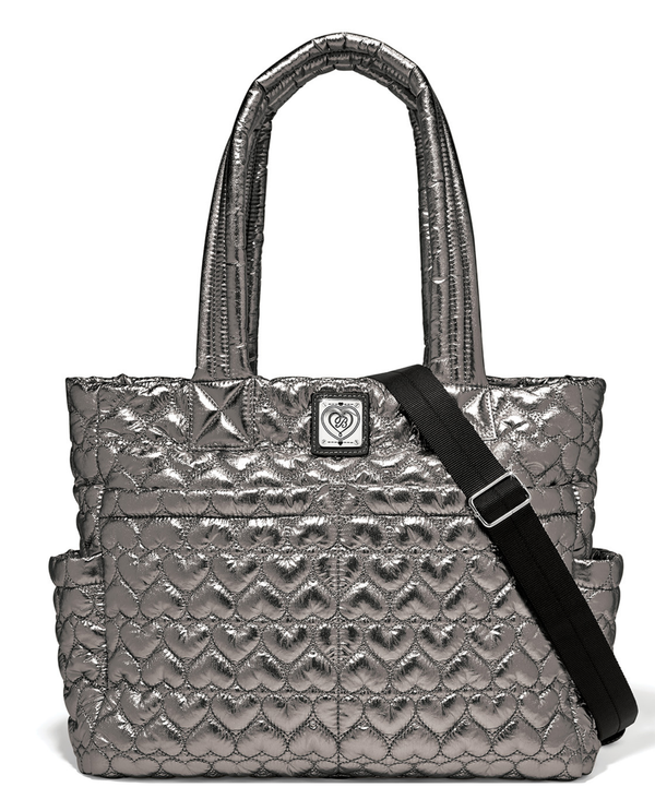 BRIGHTON H5514R MTLC KAMERON UTILITY TOTE PEWTER
