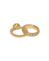 BRIGHTON J63513 LOVE KNOWS DUO GOLD RING