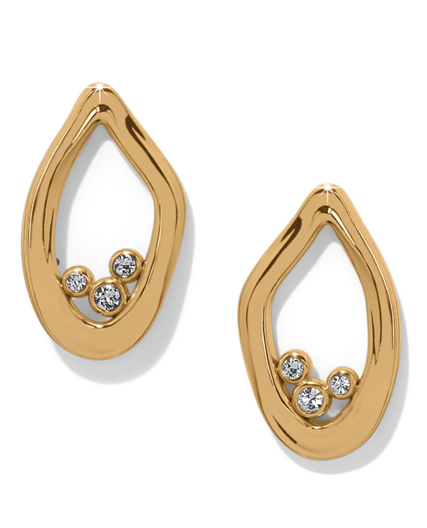 BRIGHTON JA0231 CASCADE LUMINA GOLD POST EARRING