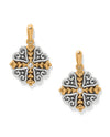 BRIGHTON JA0239 ALCAZAR HEART TWO TONE POST DROP EARRINGS