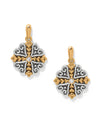 BRIGHTON JA0239 ALCAZAR HEART TWO TONE POST DROP EARRING