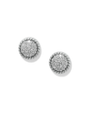 BRIGHTON JA0257 ILLUMINA CELESTE DOME SILVER POST EARRING