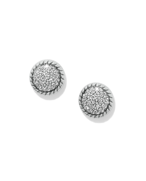BRIGHTON JA0257 ILLUMINA CELESTE DOME SILVER POST EARRING