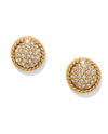 BRIGHTON JA0258 ILLUMINA CELESTE DOME GOLD POST EARRING