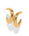 BRIGHTON JA0305 CASCADE RIO GOLD HOOP EARRING